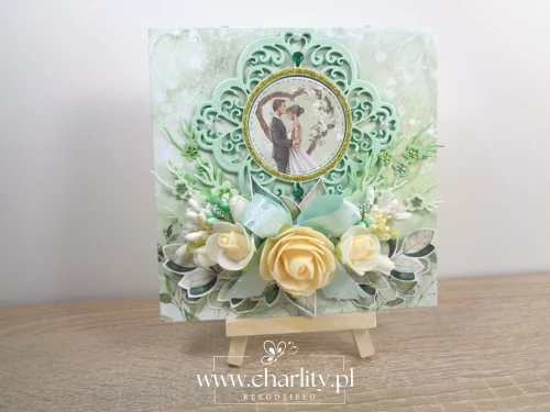 Elegancka kartka ślubna Szept Miłości