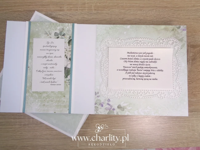 Personalizowane życzenia ślubne dla młodej pary