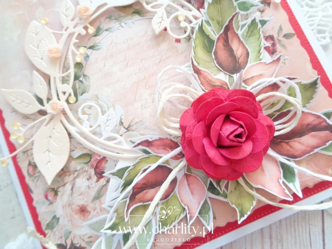 Eleganckie rękodzieło wykonane metodą scrapbookingu