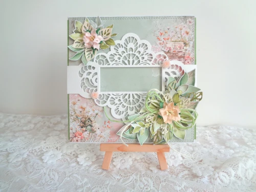 Kartka handmade na urodziny i rocznicę – Pastelowa Melodia