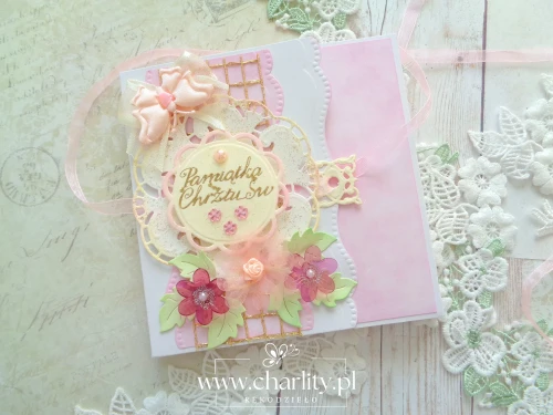 Album handmade z okazji Chrztu Świętego dla dziewczynki