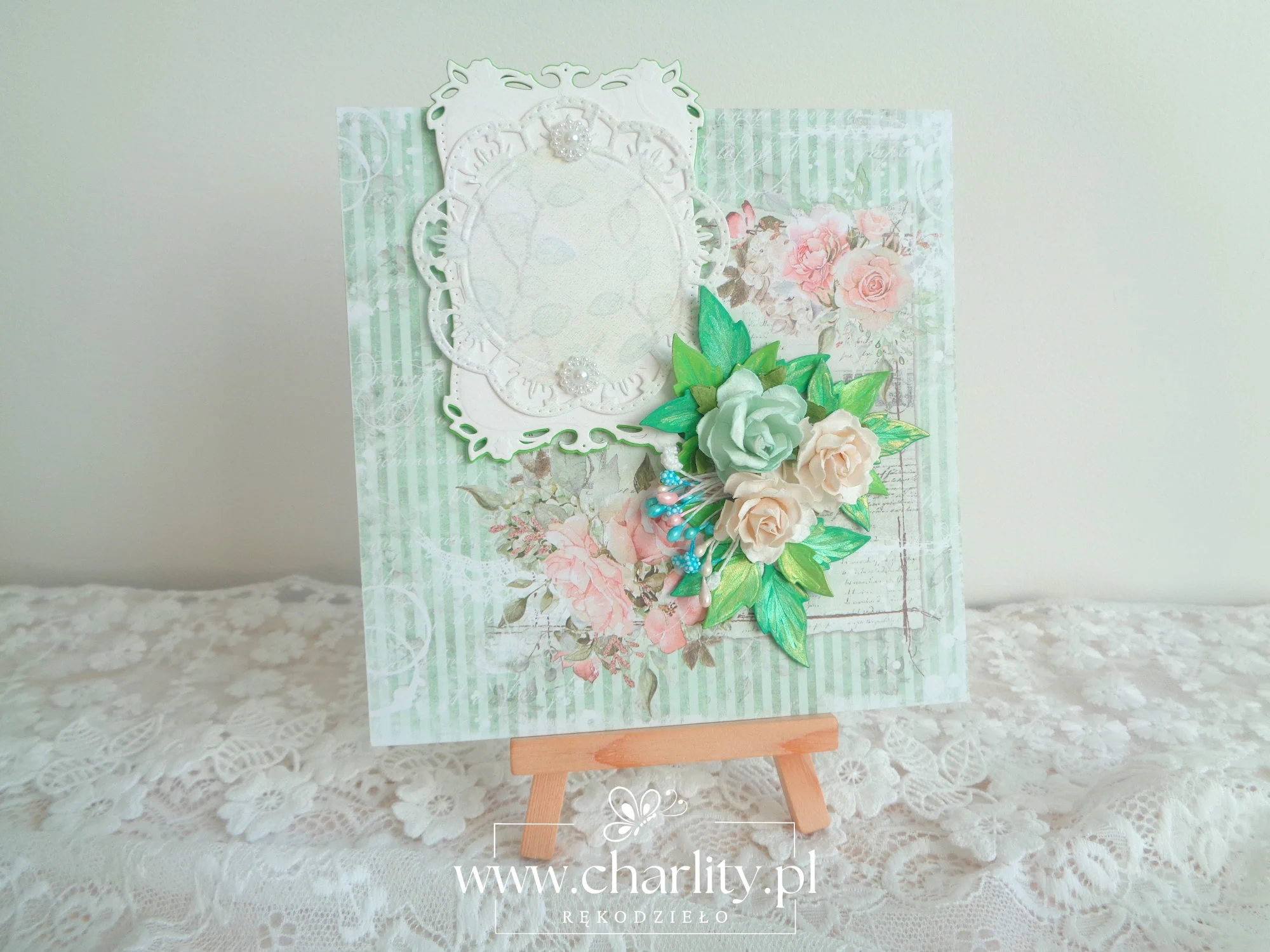 Kartka handmade na Urodziny i Rocznicę Sekretny Ogród Życzeń